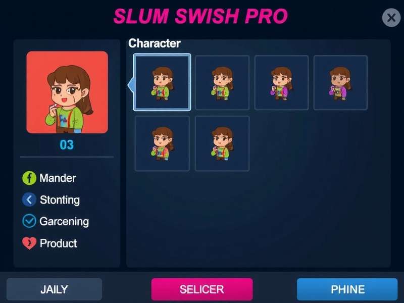 Slum Swish Pro character selection